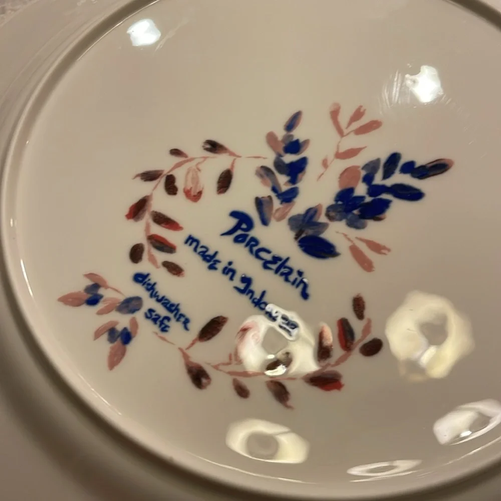 Anthropologie  Plate with Birds Design